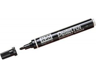 Lot de 12 marqueurs indélébiles n°50 – PENTEL – Noir