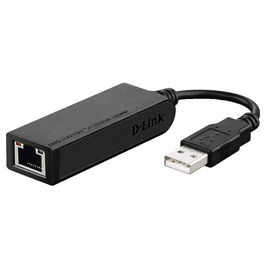 D-Link DUB-E100 – Adaptateur USB 2.0 vers Ethernet Ethernet : Clé USB ou Thunderbolt (filaire), 100 Mbps (sur le câble)