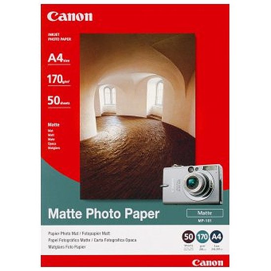 Canon Papier photo mat A4 – MP-101 21 x 29,7 cm (A4), 170 g/m², 30 feuilles