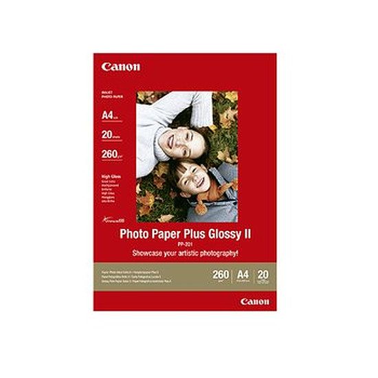 Canon Papier plus glacé A4 – PP-201 21 x 29,7 cm (A4), 260 g/m², 20 feuilles