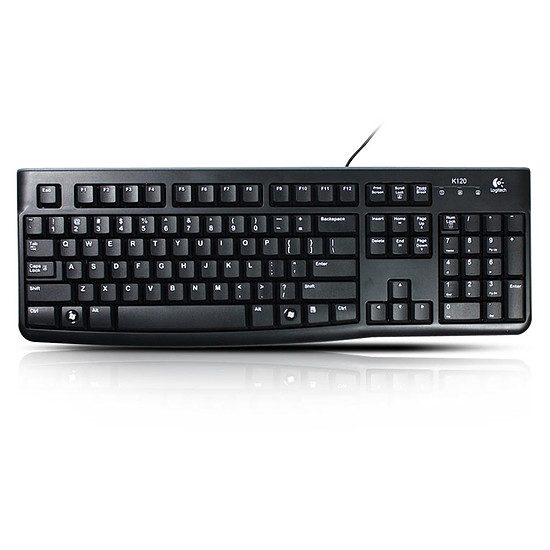 Logitech K120 Bureautique, Classique, Filaire, Classique (Membrane)