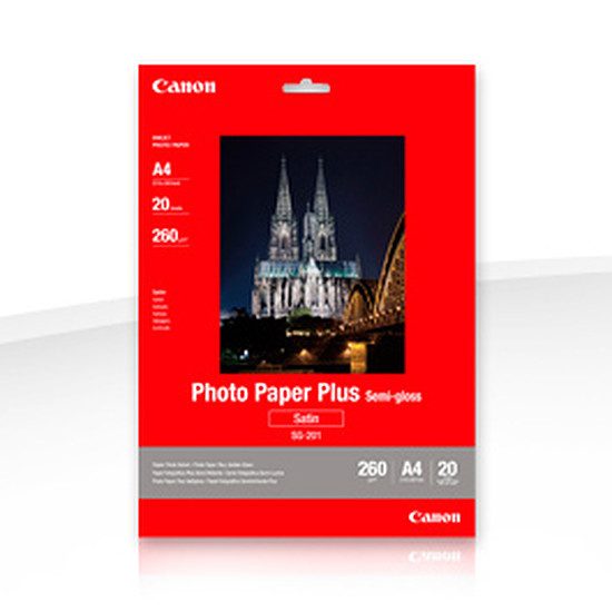 Canon Papier photo satiné 10×15 – SG-201 10 x 15 cm (A6), 260 g/m², 50 feuilles