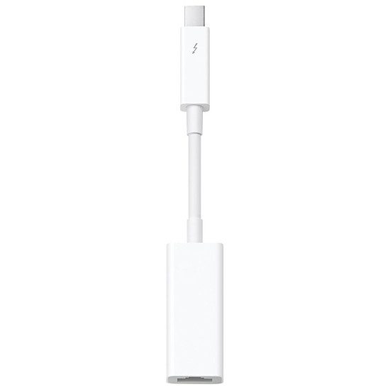 Apple Adaptateur Thunderbolt Gigabit Ethernet Ethernet : Clé USB ou Thunderbolt (filaire), 1000 Mbps (sur le câble)