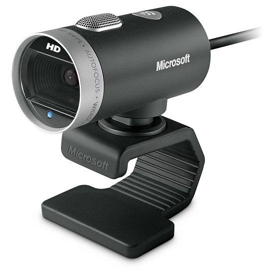Microsoft LifeCam Cinema CMOS, 0,9 mégapixels (1280 x 720), HD 720p, 4x, Microphone