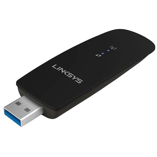 Linksys WUSB6300 – Clé USB WiFi AC1200 double bande WiFi : Clé USB, 300 Mbps en 2,4 GHz, 867 Mbps en 5 GHz