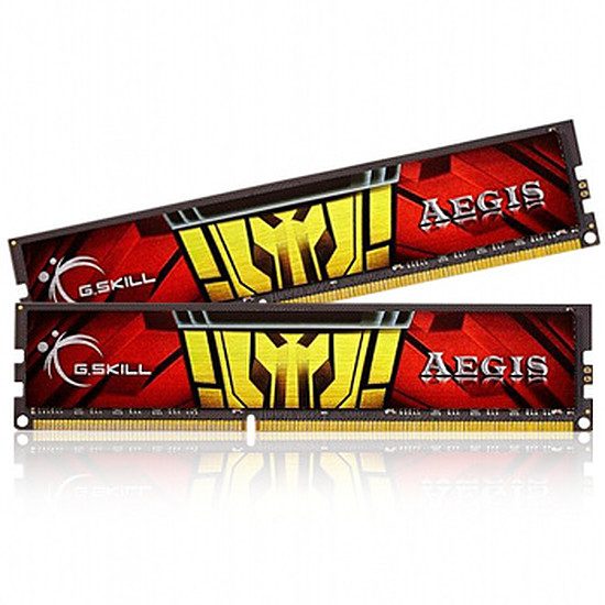 G.Skill Aegis DDR3 2 x 4 Go 1333 MHz CAS 9 RAM PC, DDR3, 8 Go, 1333 MHz – PC10600, 9-9-9-24, 1,50 Volts, F3-1333C9D-8GIS