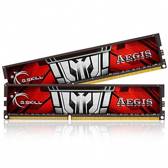 G.Skill Aegis DDR3 2 x 4 Go 1600 MHz CAS 11 RAM PC, DDR3, 8 Go, 1600 MHz – PC12800, 11-11-11-28, 1,50 Volts, F3-1600C11D-8GIS