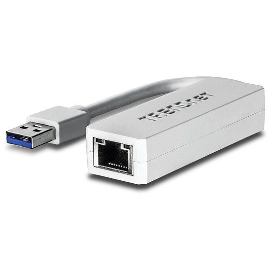 TrendNet TU3-ETG – Adaptateur USB 3.0 vers Gigabit Ethernet : Clé USB ou Thunderbolt (filaire), 1000 Mbps (sur le câble)
