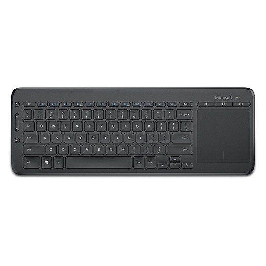 Microsoft All-in-One Media Keyboard Home-Cinéma, TKL, Sans-fil, Classique (Membrane)