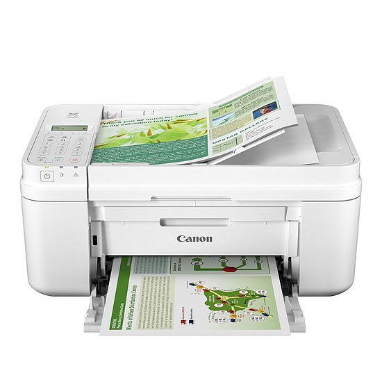 Canon PIXMA MX495 – Blanche Imprimante jet d’encre couleur, Wi-Fi b/g/n, A4, Fax intégré, 9,9 ipm – ISO/IEC 24735