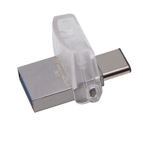 Kingston DataTraveler microDuo 3C 32 Go USB 3.1 Type C 32 Go, USB Type-C / USB 3.1 (Gen 1), Lecture 100 Mo/s, Ecriture 15 Mo/s