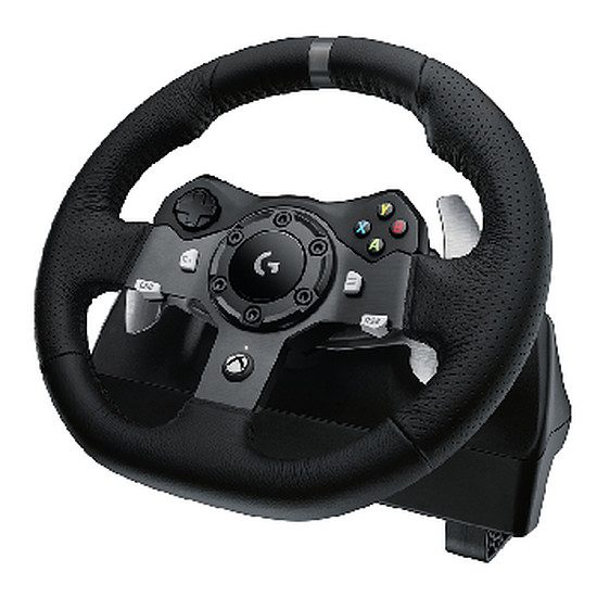 Logitech G920 Driving Force Pedalier et ensemble, 13 boutons, 3 pédales, Compatible PC, Xbox One