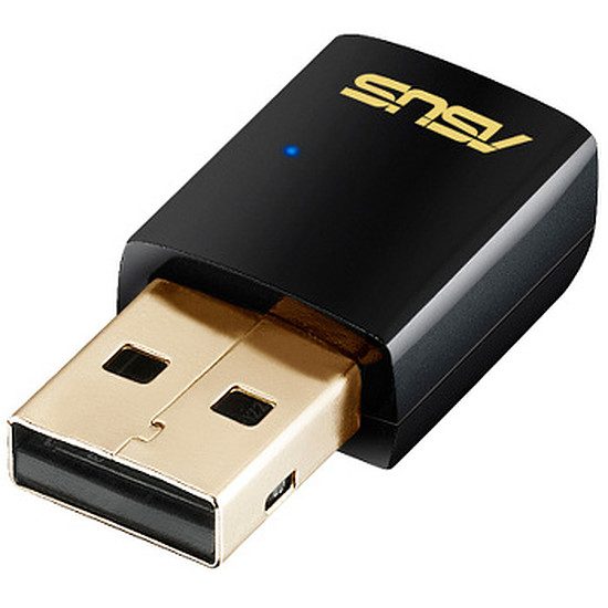 Asus USB-AC51 – Clé USB Wifi AC600 double bande WiFi : Clé USB, 150 Mbps en 2,4 GHz, 433 Mbps en 5 GHz