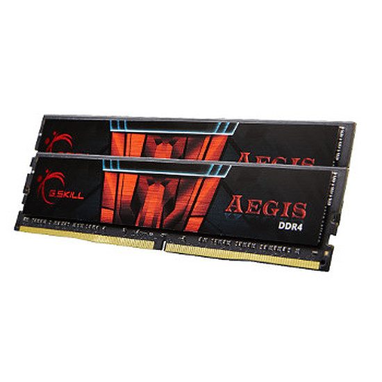 G.Skill Aegis DDR4 2 x 8 Go 2400 MHz CAS 15 RAM PC, DDR4, 16 Go, 2400 MHz – PC19200, 15-15-15-35, 1,20 Volts, F4-2400C15D-16GIS
