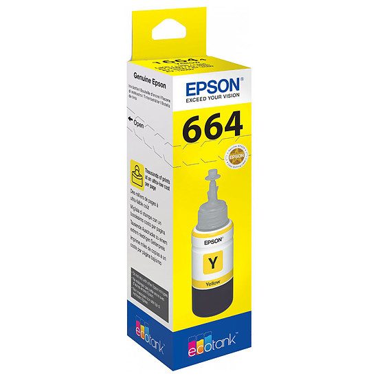 Epson 664 Bouteille d’encre jaune EcoTank C13T664440