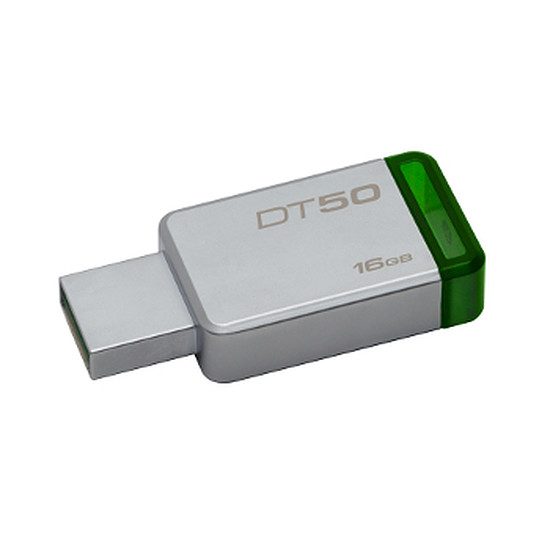 Kingston DataTraveler 50 16 Go 16 Go, USB 3.0 (compatible USB 2.0), Lecture 30 Mo/s, Ecriture 5 Mo/s