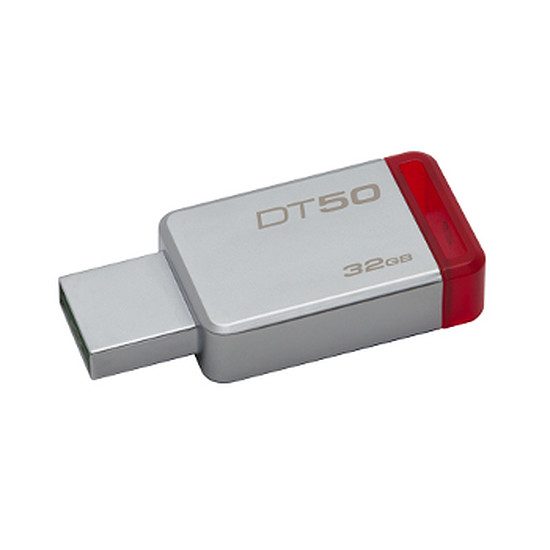 Kingston DataTraveler 50 32 Go 32 Go, USB 3.0 (compatible USB 2.0), Lecture 110 Mo/s, Ecriture 15 Mo/s