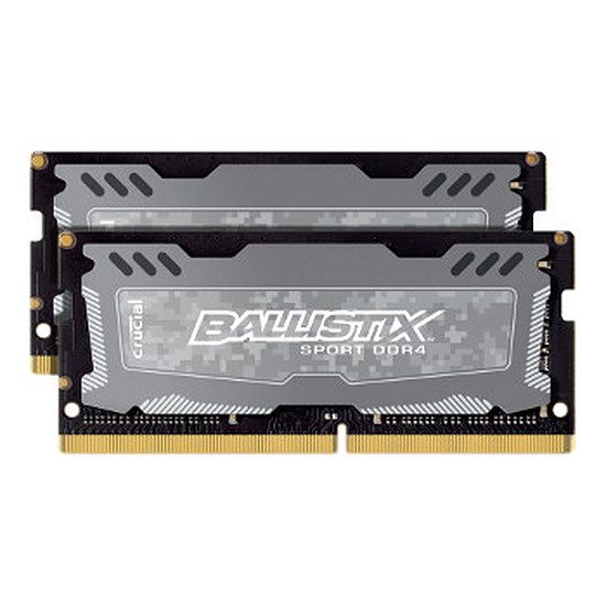 Ballistix SO-DIMM Sport LT DDR4 2 x 4 Go 2400 MHz RAM PC Portable, DDR4, 8 Go, 2400 MHz – PC19200, 16-16-16, 1,20 Volts, BLS2C4G4S240FSD