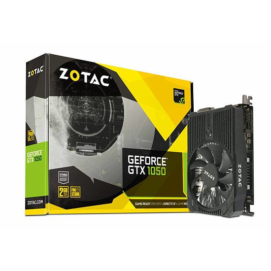 Zotac GeForce GTX 1050 Mini – 2 Go GeForce GTX 1050, 1354 MHz, PCI-Express 16x, 2 Go, 7000 MHz
