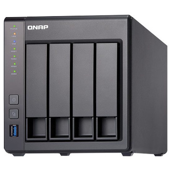 QNAP NAS TS-431X-8G – 8 Go Boitier 4 baies, Livré sans disque (boitier nu), Pour disque 2,5″ ou 3,5″, SATA III, Annapurna Labs Alpine AL-212 à 1,7 GHz (Dual-Core), 8 Go
