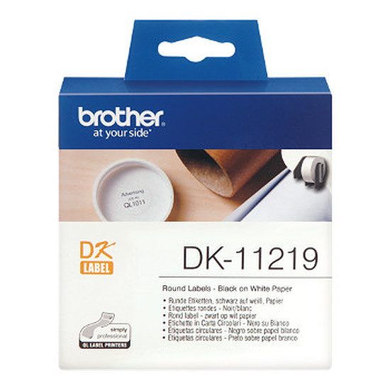 Brother Étiquettes rondes DK11219