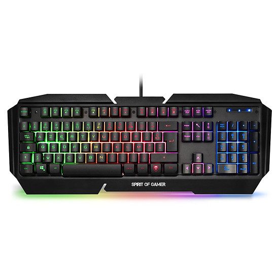 Spirit Of Gamer PRO-K5 Jeu, Classique, Filaire, Classique (Membrane), 16,8 millions de couleurs