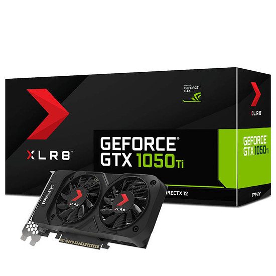 PNY GeForce GTX 1050 Ti XLR8 OC Gaming 2 – 4 Go GeForce GTX 1050 Ti, 1366 MHz, PCI-Express 16x, 4 Go, 7000 MHz