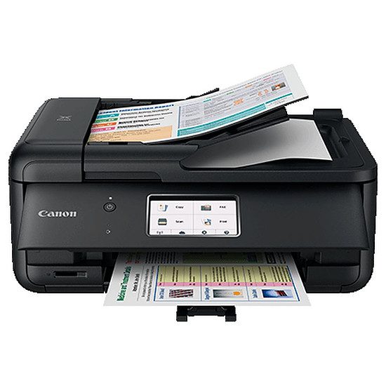 Canon PIXMA TR8550 Imprimante jet d’encre couleur, Wi-Fi b/g/n, Ethernet, A4, Recto-verso automatique, Fax intégré, 15 ipm