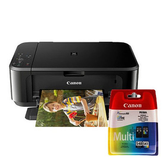 Canon PIXMA MG3650 + multipack 4 couleurs (PG-540/CL541) Imprimante jet d’encre couleur, Wi-Fi n, A4, Recto-verso automatique, 9,9 ipm – ISO/IEC 24735