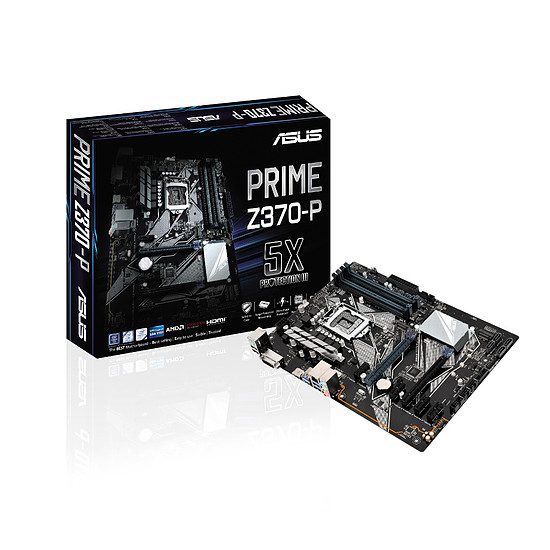 Asus PRIME Z370-P Bureautique, Socket 1151, Intel Z370, 2 ports PCI-Express 16x, 4000 MHz (DDR4), SATA Revision 3.0 (6