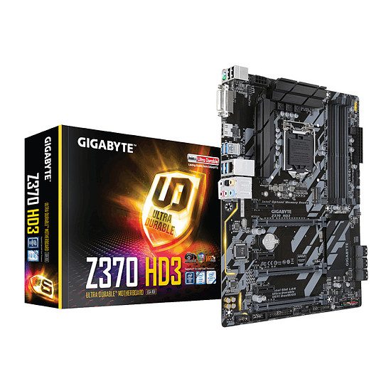Gigabyte Z370M D3H Jeu, Socket 1151, Intel Z370, 2 ports PCI-Express 16x, 4000 MHz (DDR4), SATA Revision 3.0 (6 Gb/s), 1