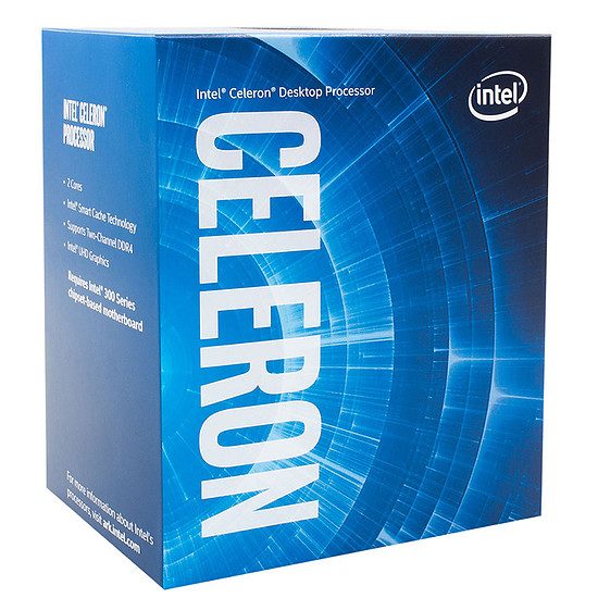 Intel Celeron G4920 (3,2 GHz) 2 coeurs, 3,20 GHz, 2 Mo, Coffee Lake, 54 Watts