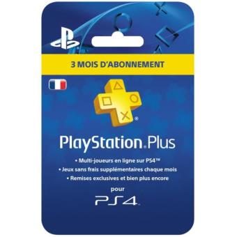Abonnement Playstation Plus 3 Mois Sony