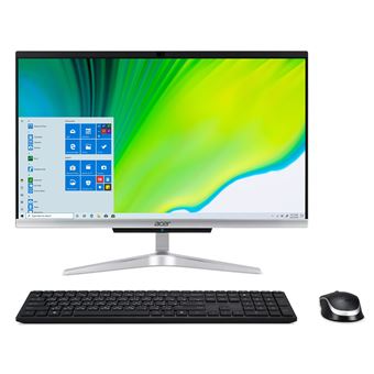Acer Aspire C 22 C22-963 – Tout-en-un – Core i3 1005G1 / 1.2 GHz – RAM 4 Go – HDD 1 To – UHD Graphics – GigE – LAN sans fil: Bluetooth, 802.11a/b/g/n/ac – Win 10 Familiale 64 bits – moniteur : LED 21.5″ 1920 x 1080 (Full HD) – noir
