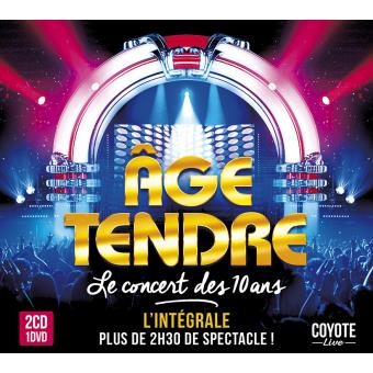 Âge Tendre Le concert des 10 ans Coffret Inclus DVD