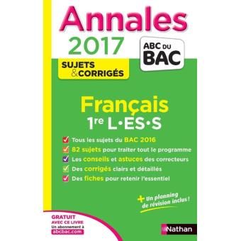 Annales ABC du Bac Français 1ère L, ES, S
