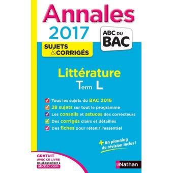 Annales ABC du Bac Littérature Term L