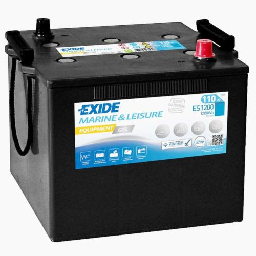 BATTERIE EXIDE GEL MARINE ES1200 G110 12V 110AH