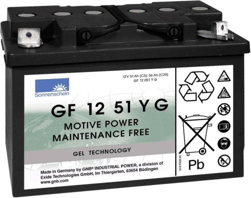 BATTERIE GEL GF 12 051 Y G SONNENSCHEIN / 12V 51AH