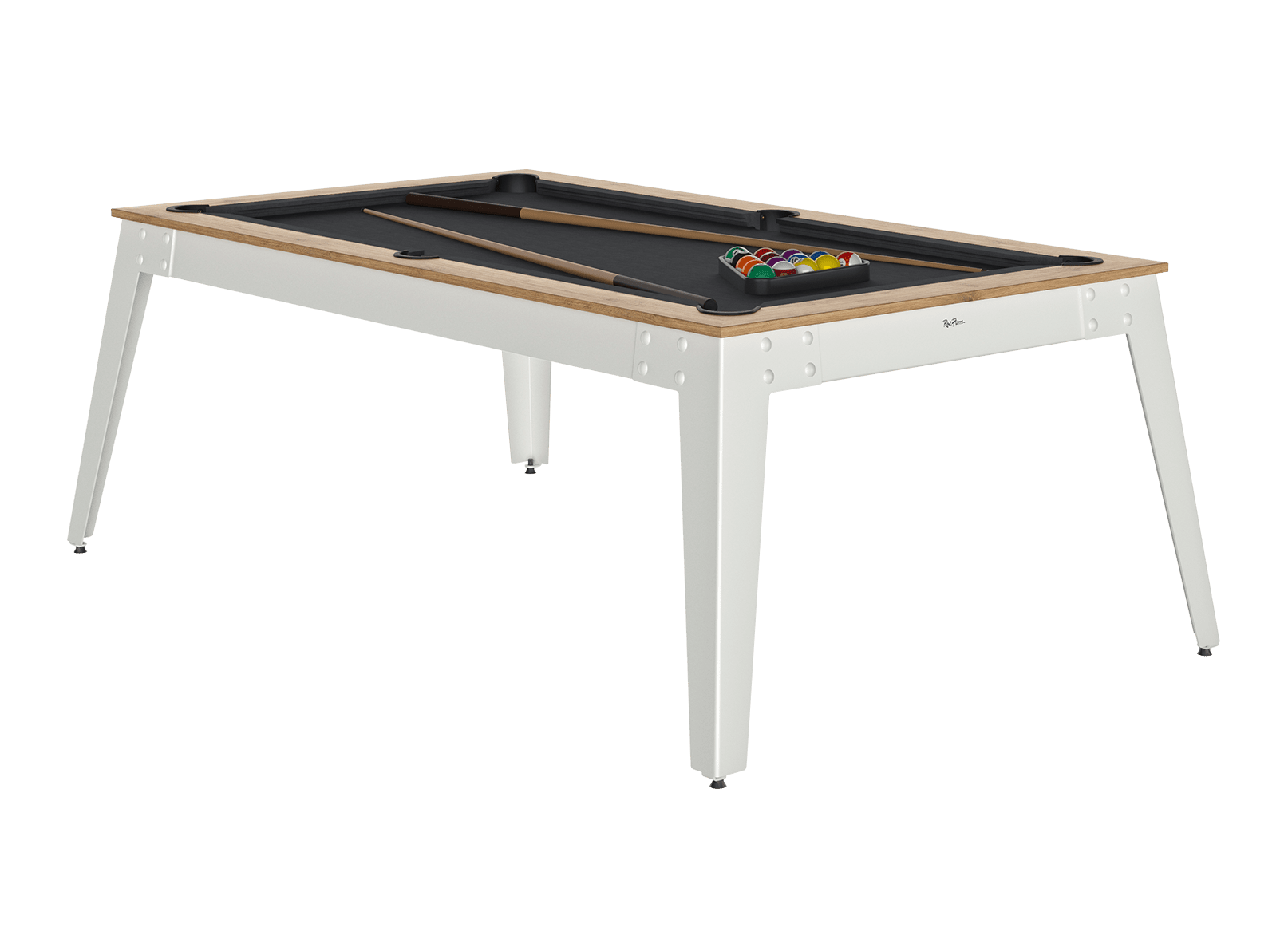 Billard Steel Chêne sablé / blanc