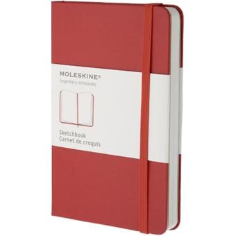 Carnet de croquis Moleskine Petit format 9 x 14 cm Pages blanches Couverture rigide Rouge
