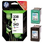 Cartouche HP 338+343 Bi-Pack (SD449EE)
