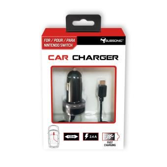 Chargeur allume-cigare Subsonic Car Charger pour Nintendo Switch