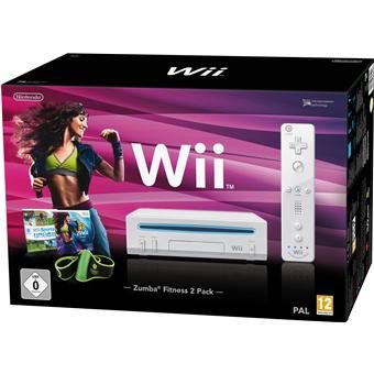 Console Nintendo Wii + Zumba Fitness 2 + Wii Sports