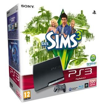 Console PS3 Slim 320 Go Sony + Les Sims 3 – Console Playstation 3 Sony