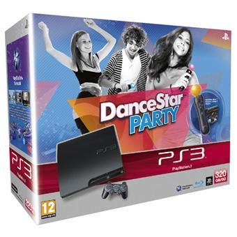 Console PS3 Slim 320 Go Sony + Pack découverte Move + DanceStar Party – Console Playstation 3 Sony