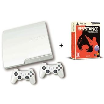 Console PS3 Slim 320 Go Sony blanche + Resistance Trilogie – Playstation 3 Sony
