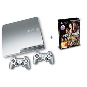Console PS3 Slim 320 Go Sony silver + Uncharted Trilogie – Playstation 3 Sony