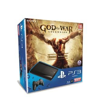 Console PS3 Slim 500 Go Sony noire + God of War Ascension – Edition spéciale – Playstation 3 Sony