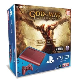Console PS3 Slim 500 Go Sony rouge + God of War Ascension – Edition spéciale – Playstation 3 Sony